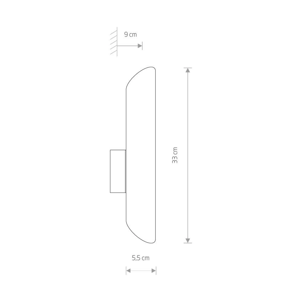 Gouden wandspot Eye Wall up- en down Lyora 5903139799591