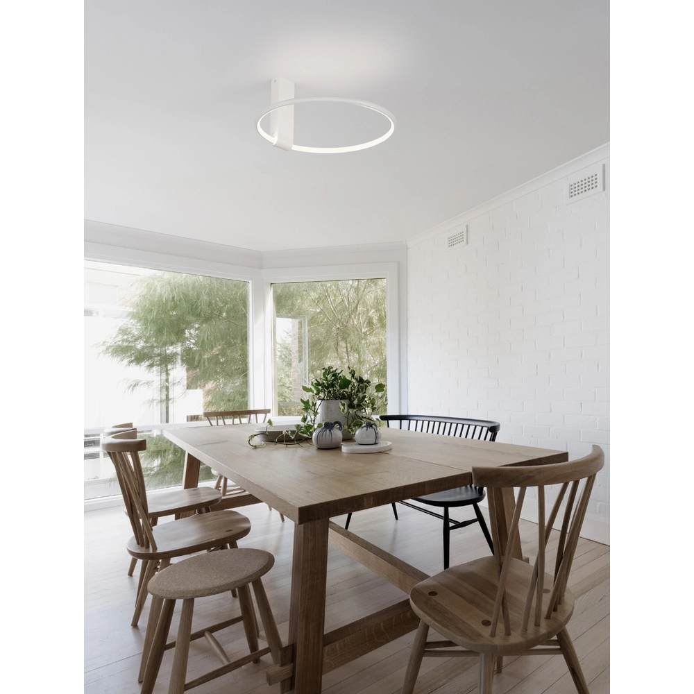 Design plafondlamp Garve wit Ø 40cm