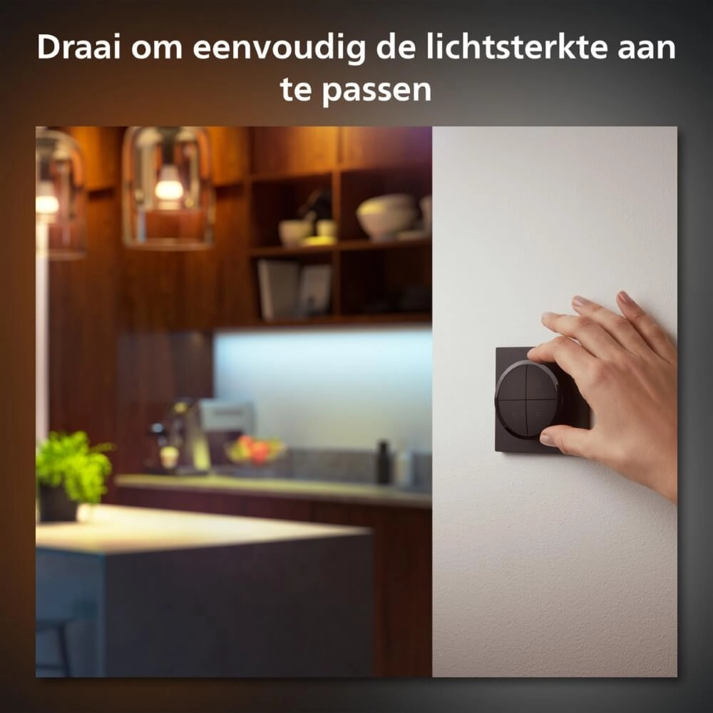 Hue Tap Dial Switch zwart Philips 8719514440937