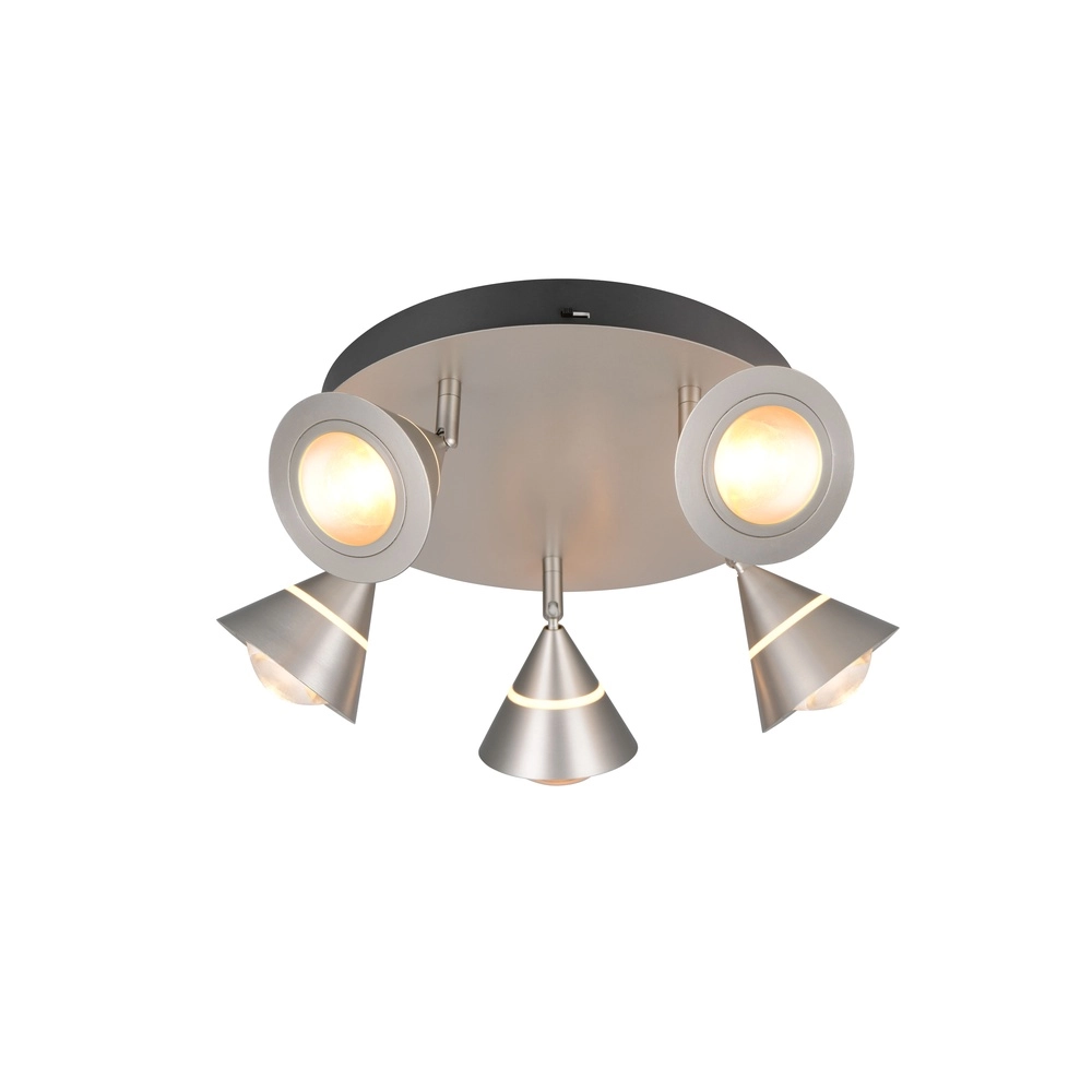 Plafondlamp Romeo nikkel