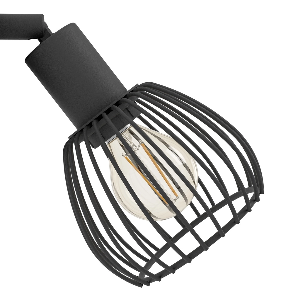 Draadlamp spotje Sonnino zwart - E14 Eglo 9008606306022