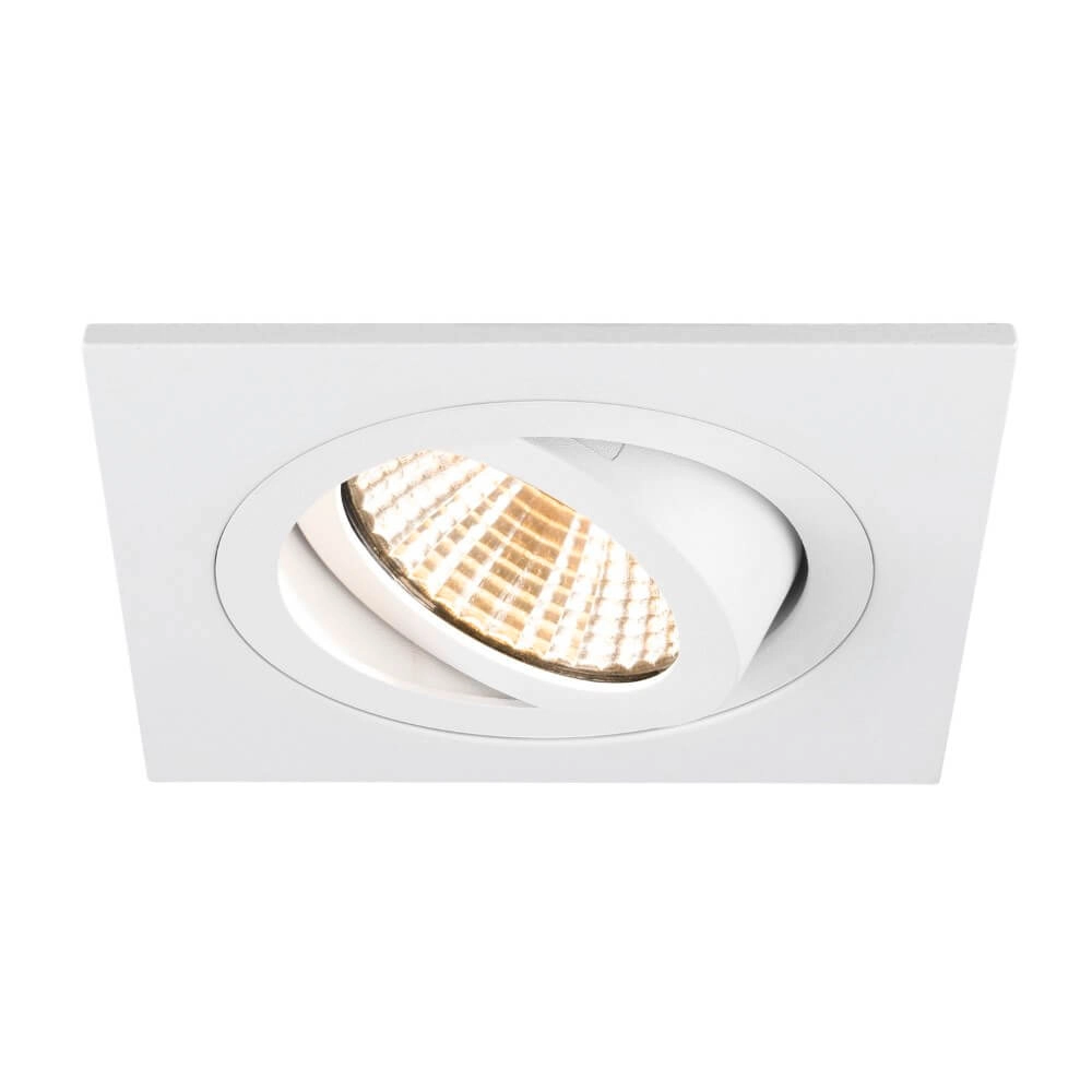 Inbouwring New Tria 75 vierkant wit - zonder fitting SLV 4024163276405