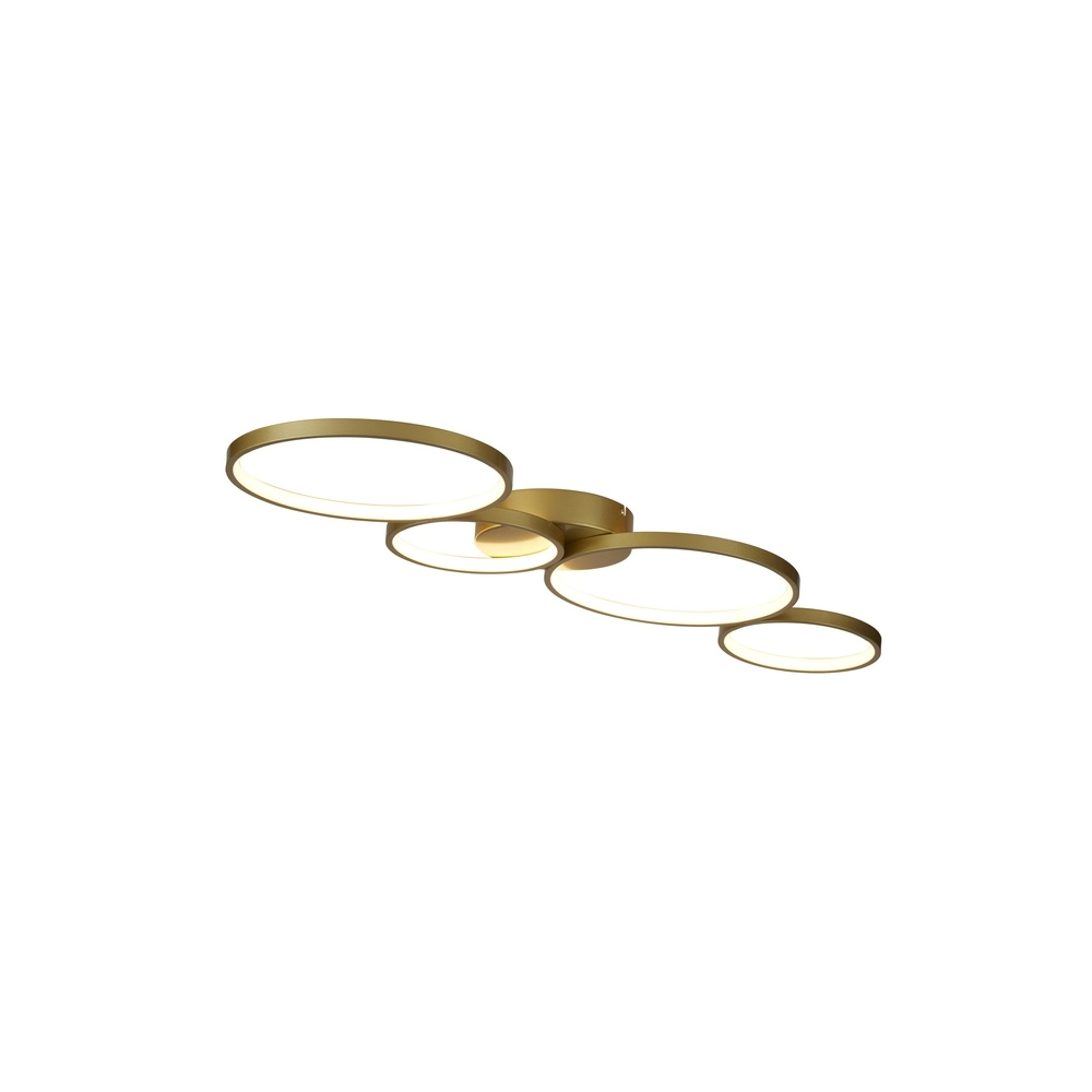 Led plafondlamp Cirque goud