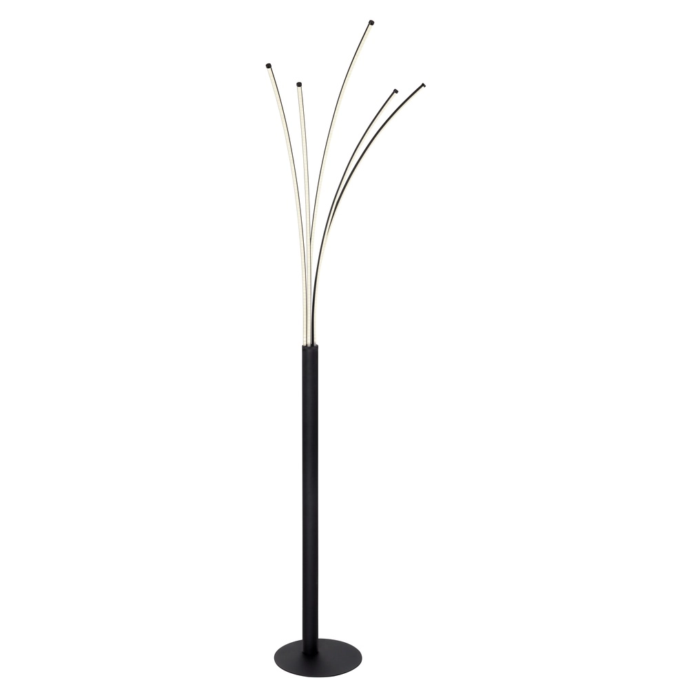 Moderne vloerlamp Bizzy zwart lichtkleur instelbaar