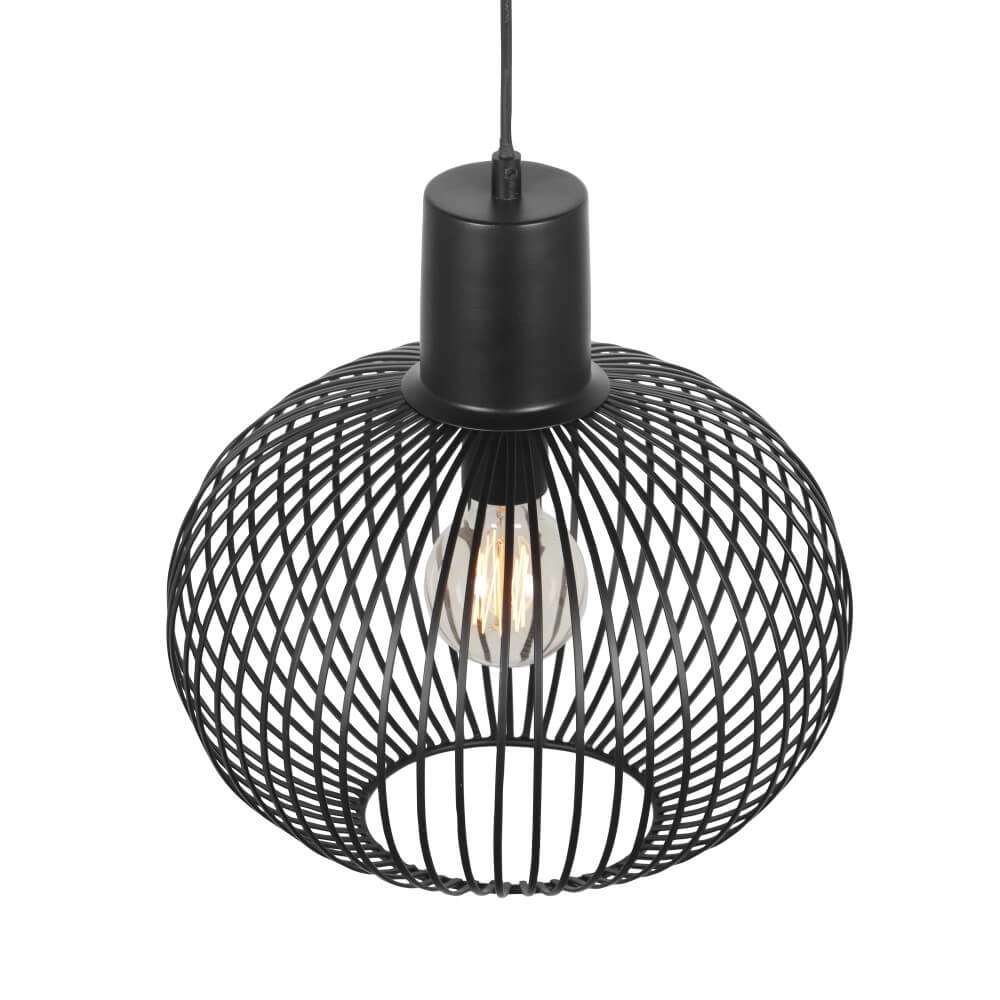Draad hanglamp Gila Ø 33cm - zwart Trio 4017807617535