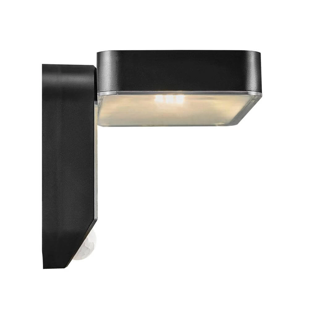 Solar wandlamp Rica zwart rechthoek Nordlux 5704924004797