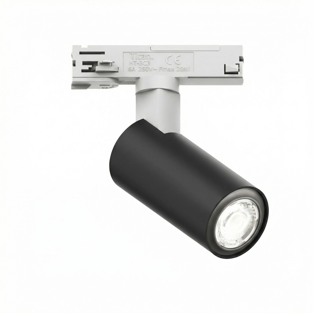 1-fase railspot Tevo Mini wit met zwart