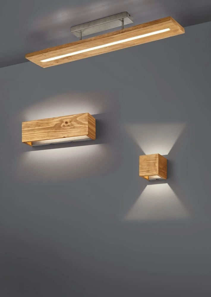 Houten wandspotje Brad Trio 4017807441871