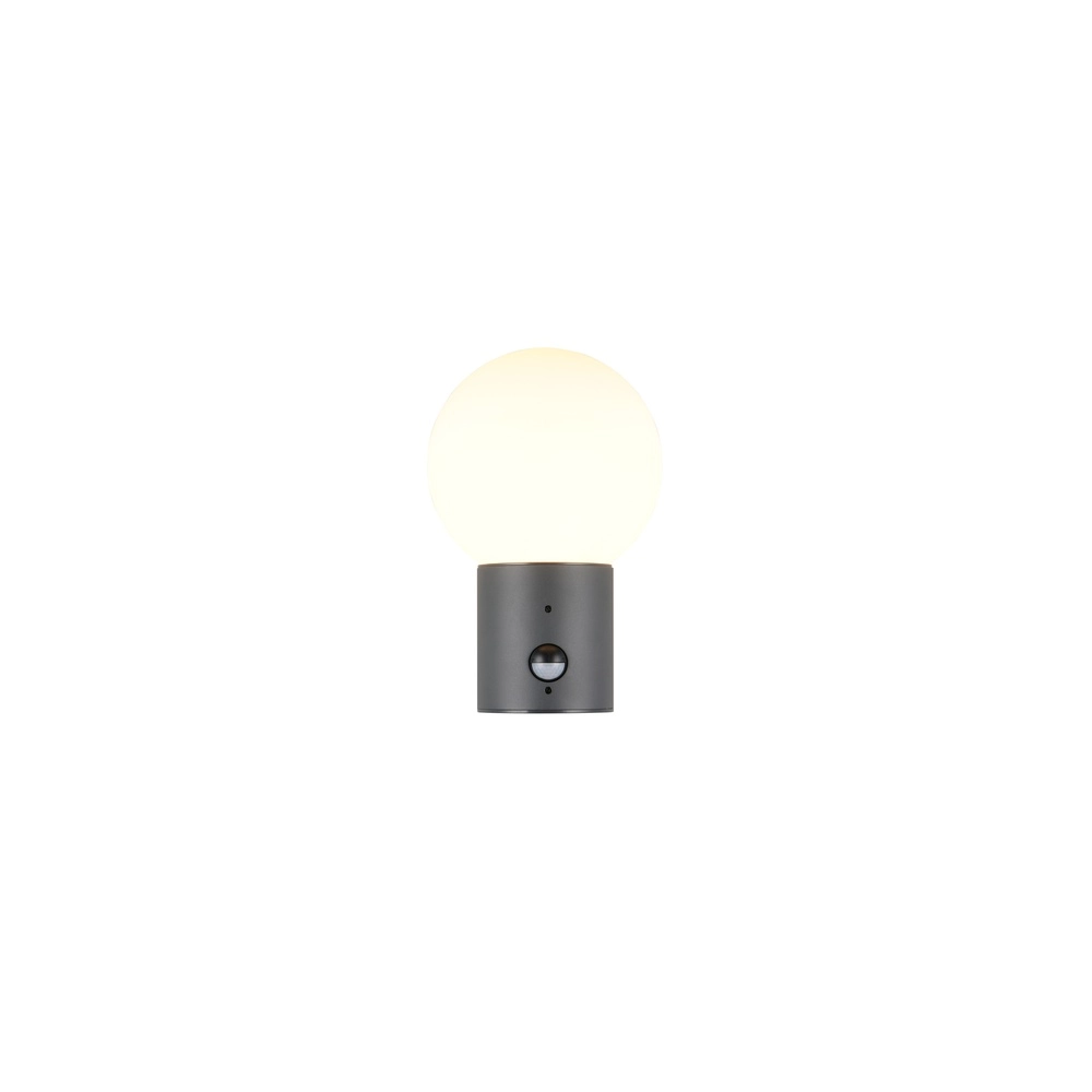 Bol wandlamp Mures antraciet met sensor Trio 4017807687200