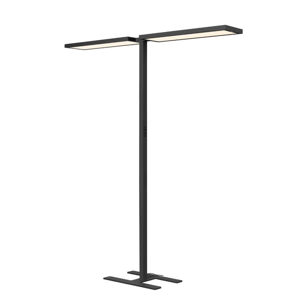 Led kantoor vloerlamp Worklight Pro zwart - dubbel SLV 4024163277976