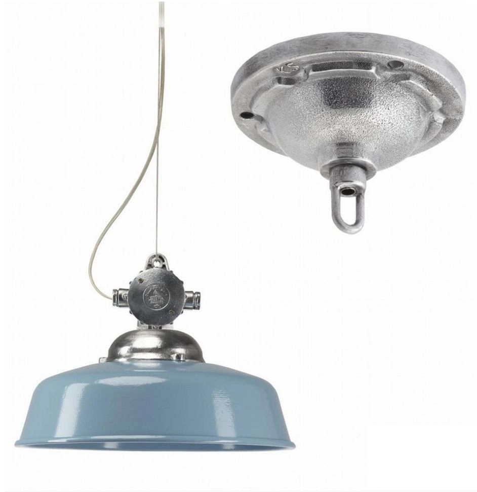 Veranda hanglamp Detroit Industry retro blauw KS verlichting 8714732658706
