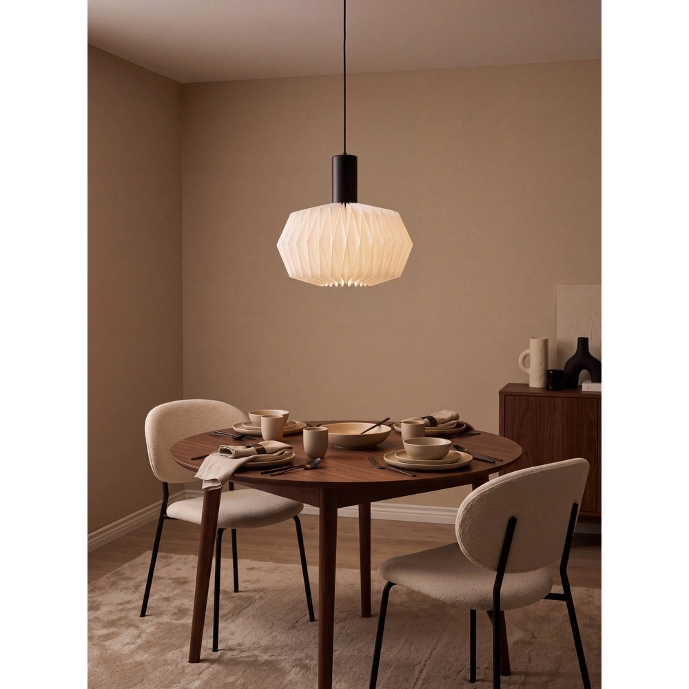Moderne hanglamp Larima zwart met wit Trio 4017807704754