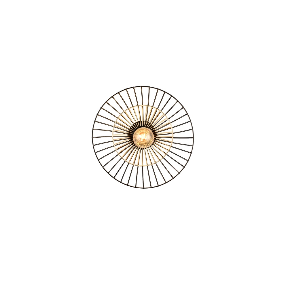 Plafondlamp Lauris Ø 30cm zwart Trio 4017807678116