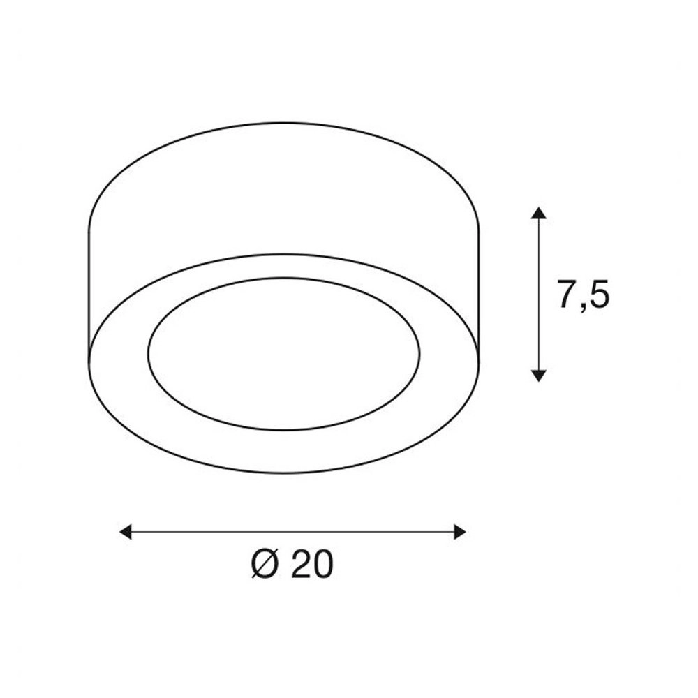 Led plafonnière Fera 25 Ø 20cm SLV 4024163231596