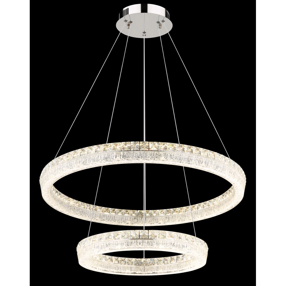 Hanglamp Laurel chroom Ø 80cm Globo 9007371569779