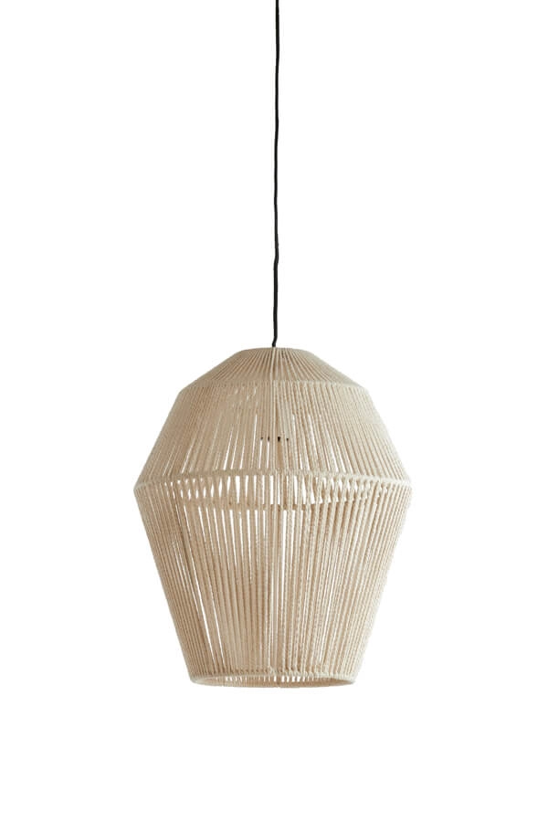 Scandinavische hanglamp Deya crème Ø38cm Light & Living 8717807744953