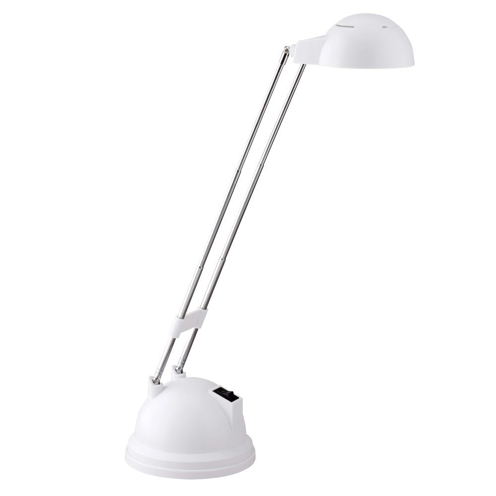 Witte bureaulamp Katrina