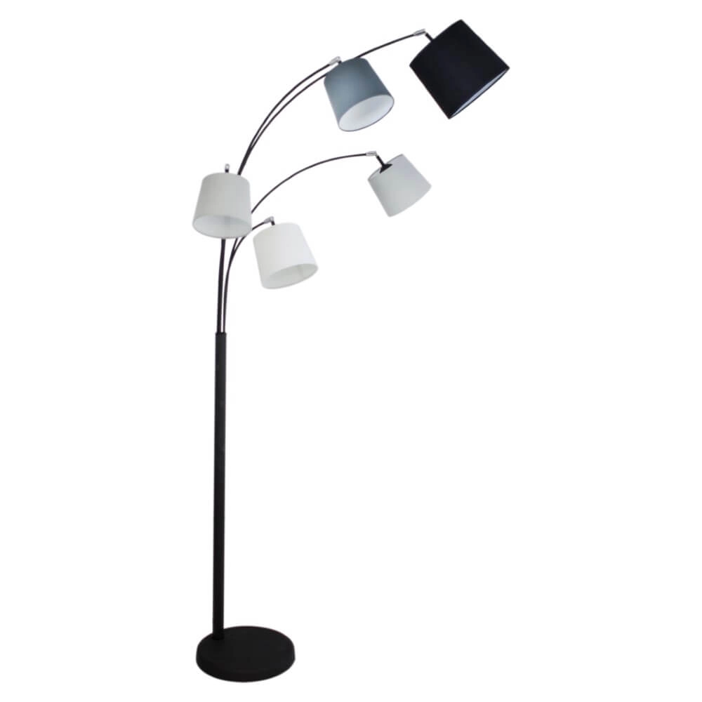 Staande lamp Foggy mat zwart 80cm