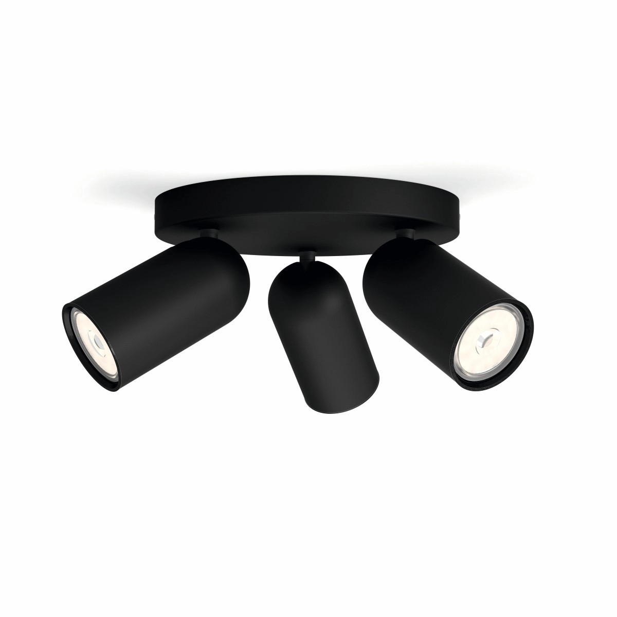 spot Pongee 3-lichts zwart Philips 8718696164846