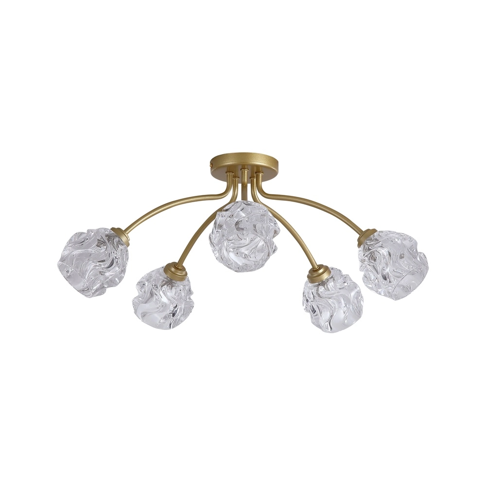 Plafondlamp Astral goud 5-lichts Searchlight 5053423303970