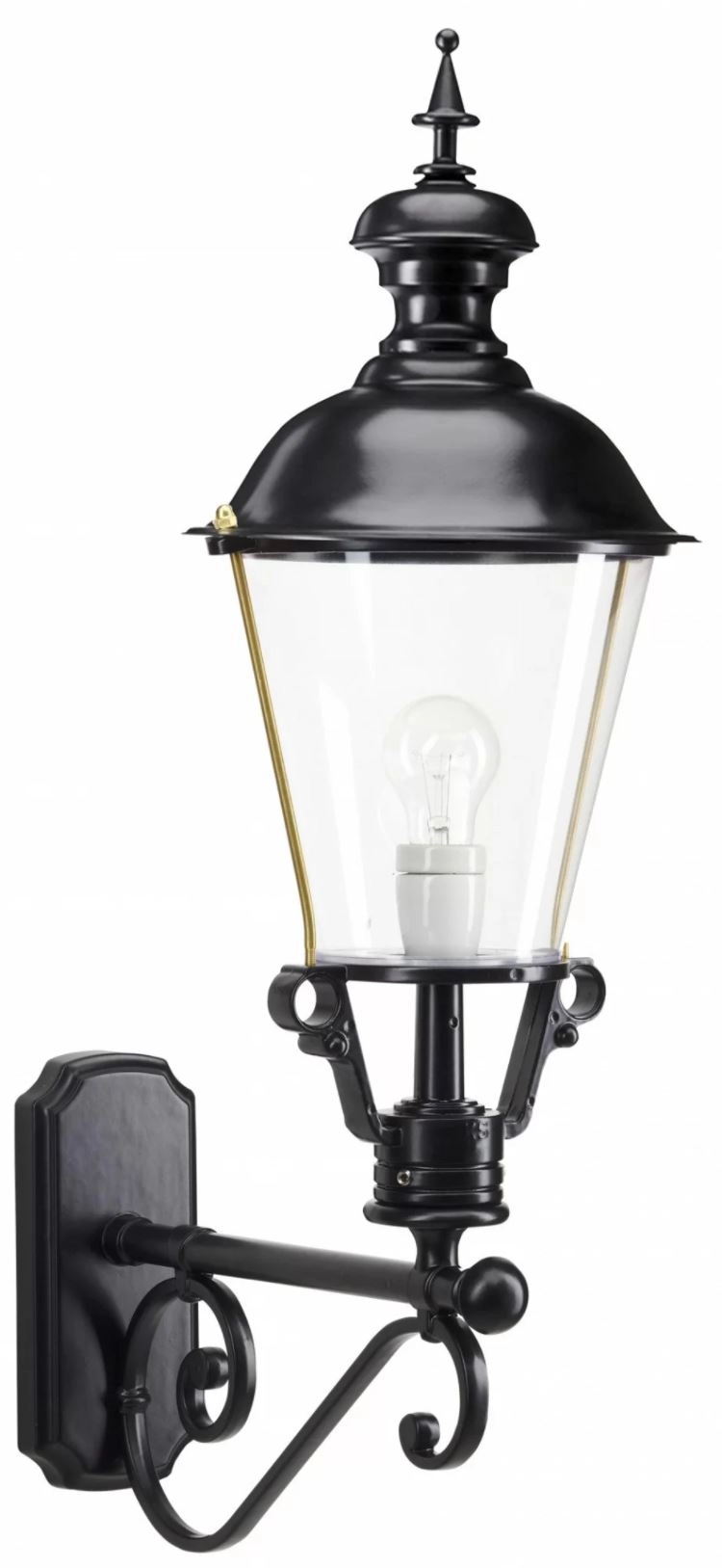 Nostalgische buitenlamp Notaris L zwart KS verlichting 8714732127745
