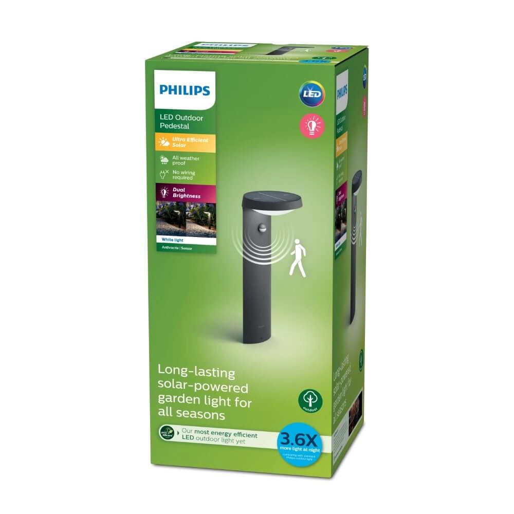 Lantaan Rosemarie solar antraciet Philips 8719514476936