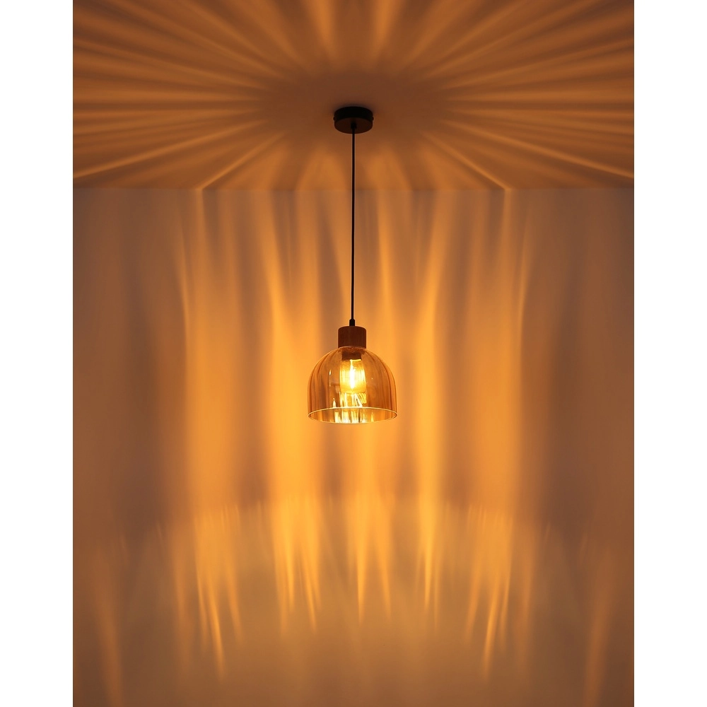 Hanglamp Swanson zwart Ø 20cm Globo 9007371589647