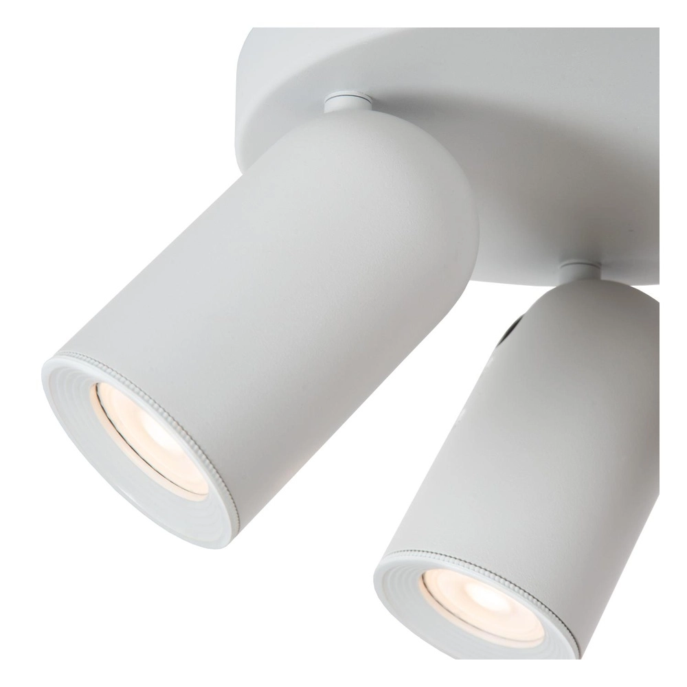 Plafondspot Punch 3-lichts wit Lucide 5411212134479