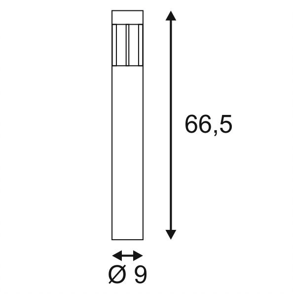 Led tuinlamp Slots 65 SLV 4024163150842