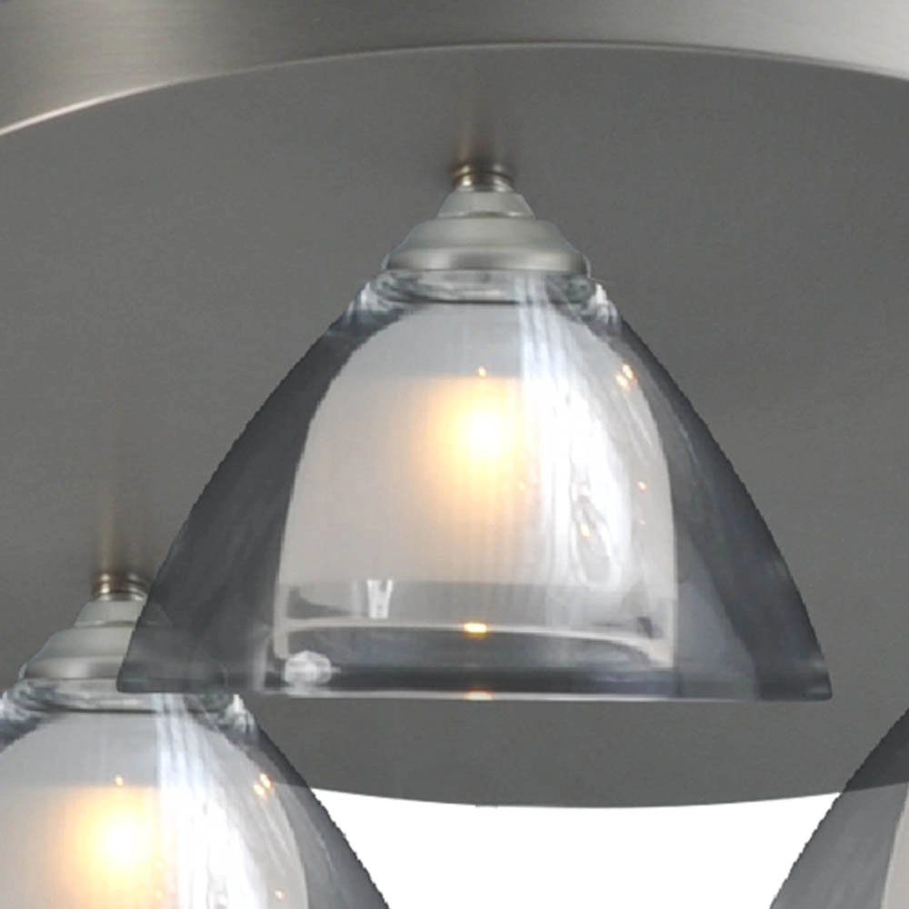 Led plafondlamp Caterina LED Disk 3-lichts metaalgrijs Masterlight 8718121210780