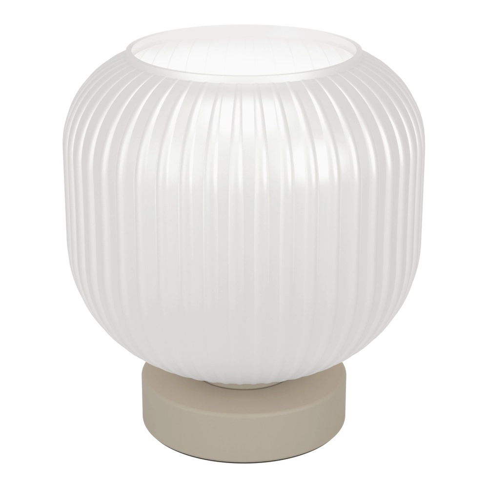 Design tafellamp Dasmina zand bruin met wit Ø 20cm Eglo 9008606406388