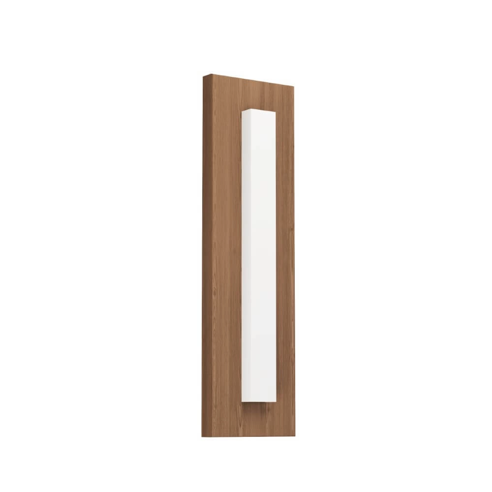 Houten buitenlamp Bitetto met led