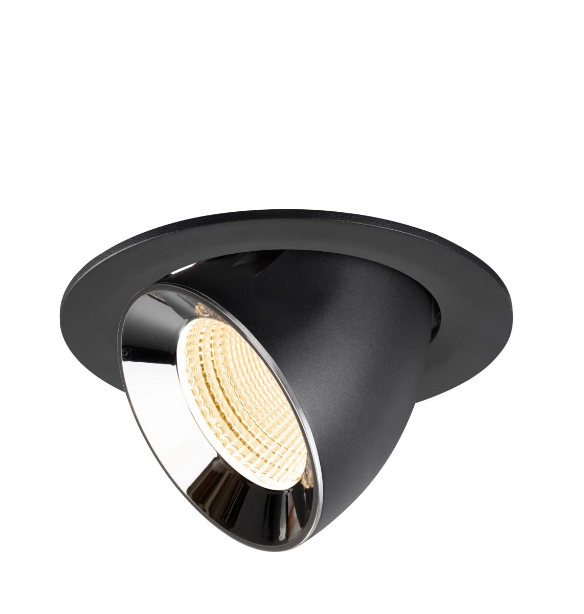 Inbouwspot Numinos Gimble L zwart/chroom 2700K - 55gr