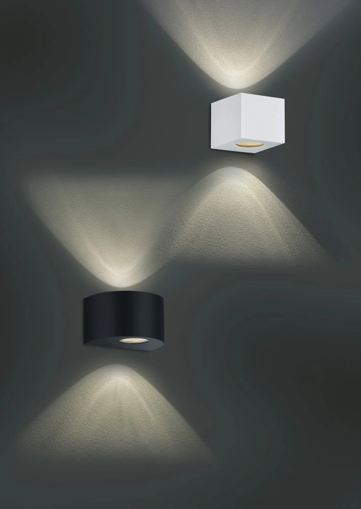 muur licht Rosario Up - Down 2x2w - 3000K mat zwart Trio 4017807411768