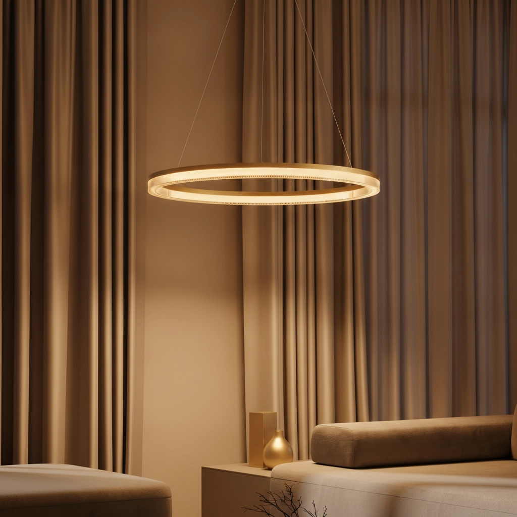 Gouden hanglamp Luana 1-lichts