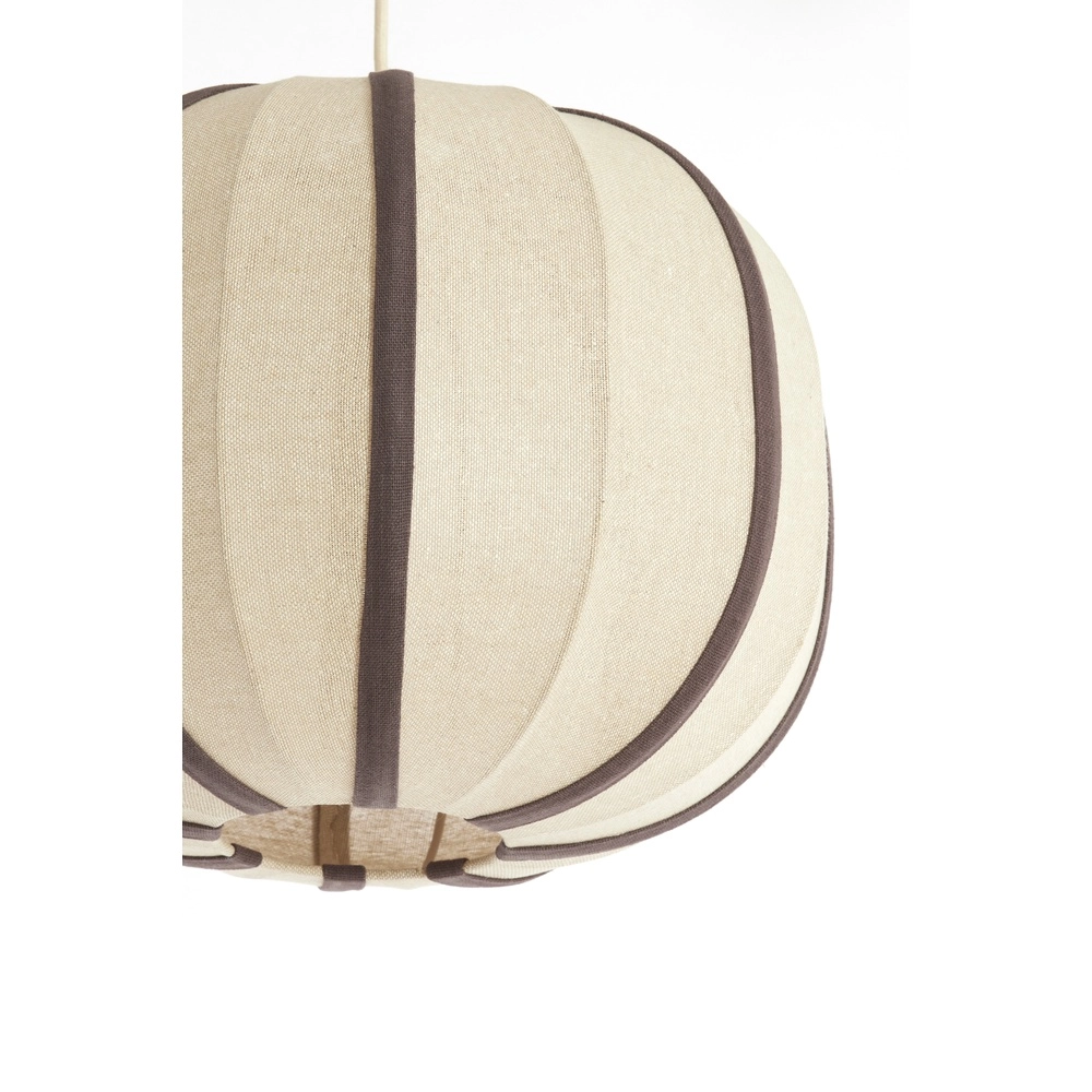 Japandi hanglamp Esmiria Ø 40cm - donker bruin Light & Living 8717807835934