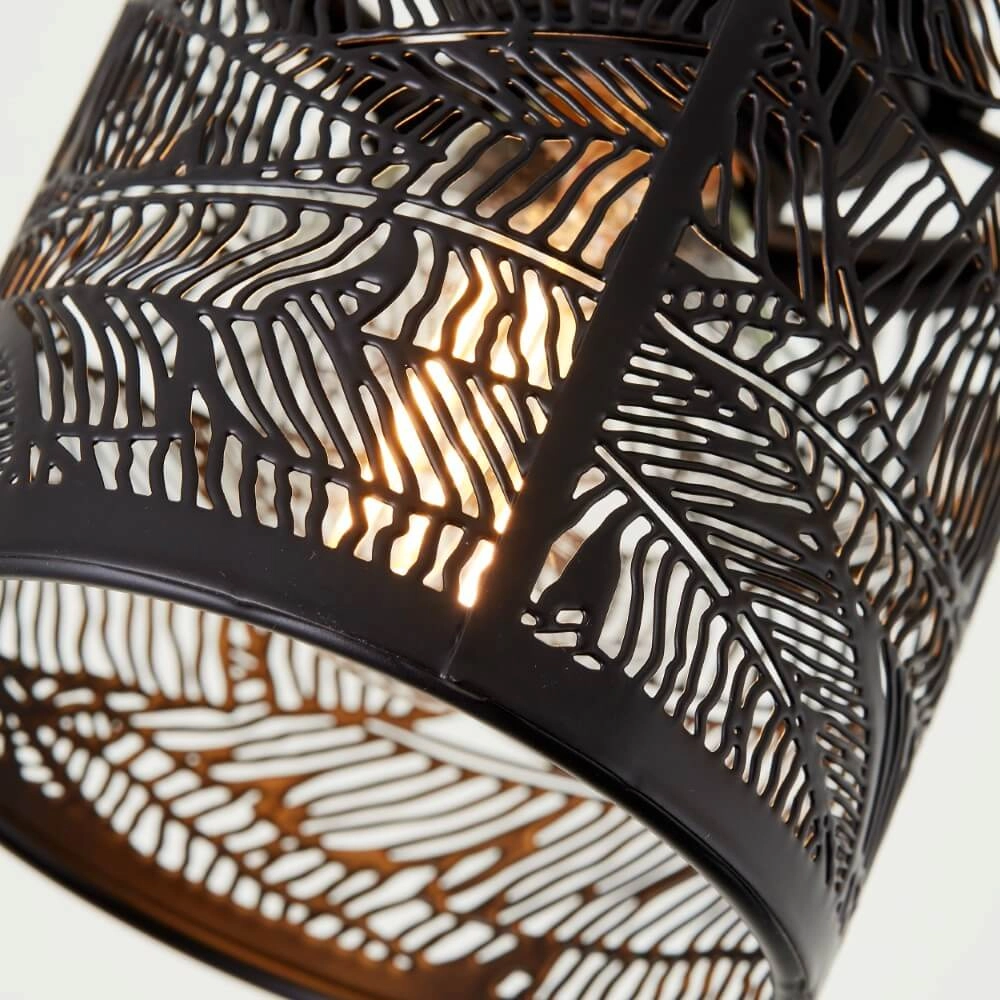 Zwarte plafondlamp Bano 2-lichts Brilliant 4004353413476