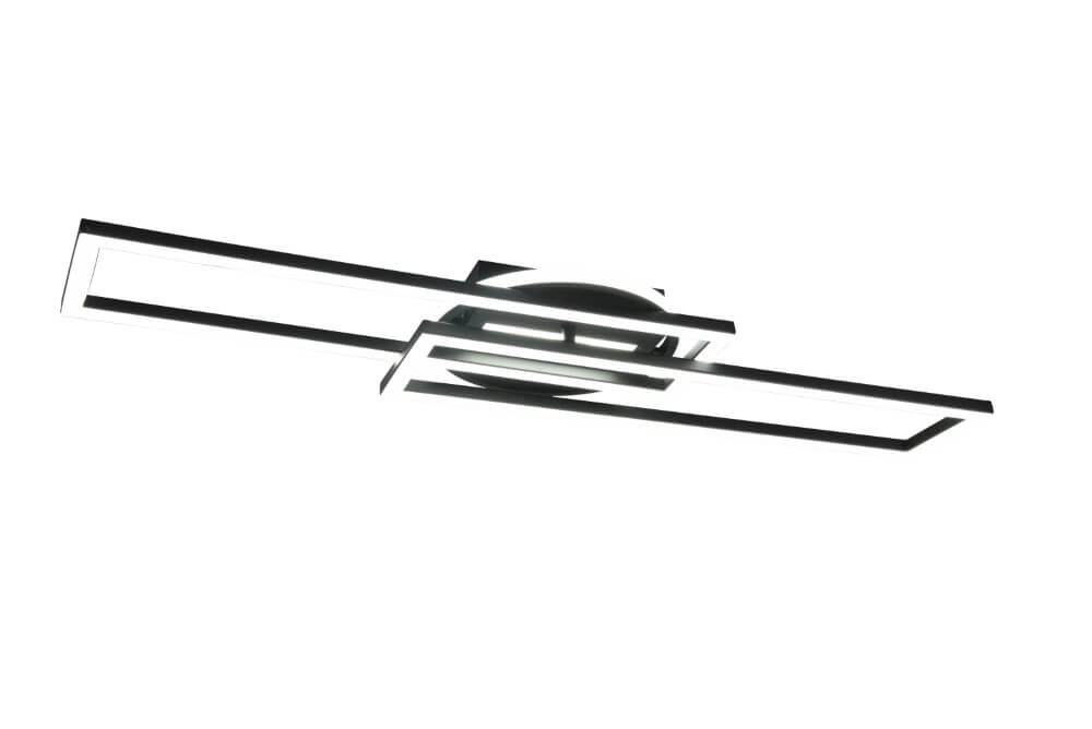 Verstelbare led plafondlamp Twister zwart