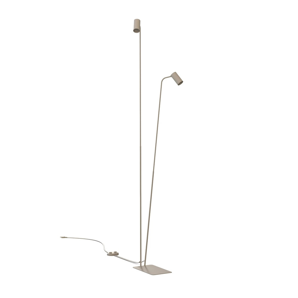 Vloerlamp Mono zand bruin