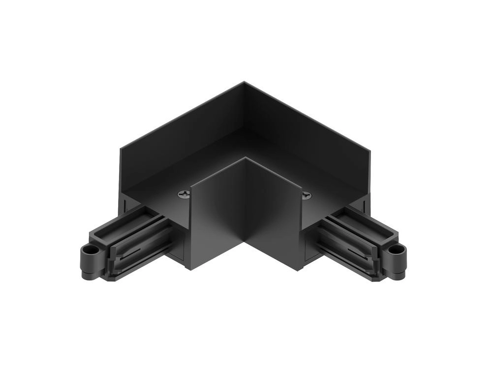 Hoek connector Wing zwart voeding binnenkant