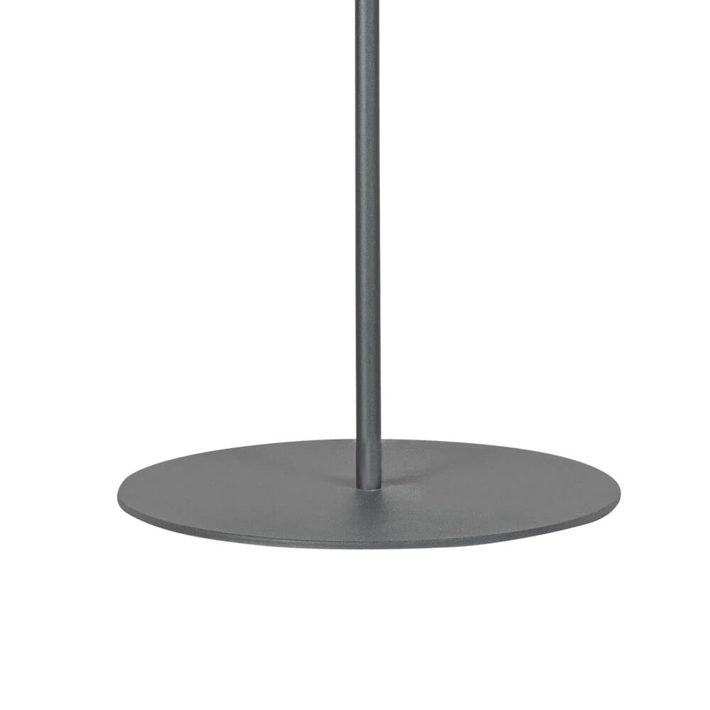 Glazen vloerlamp Sledge Glass 2-lichts zwart met smoke glas ETH 8720195302872