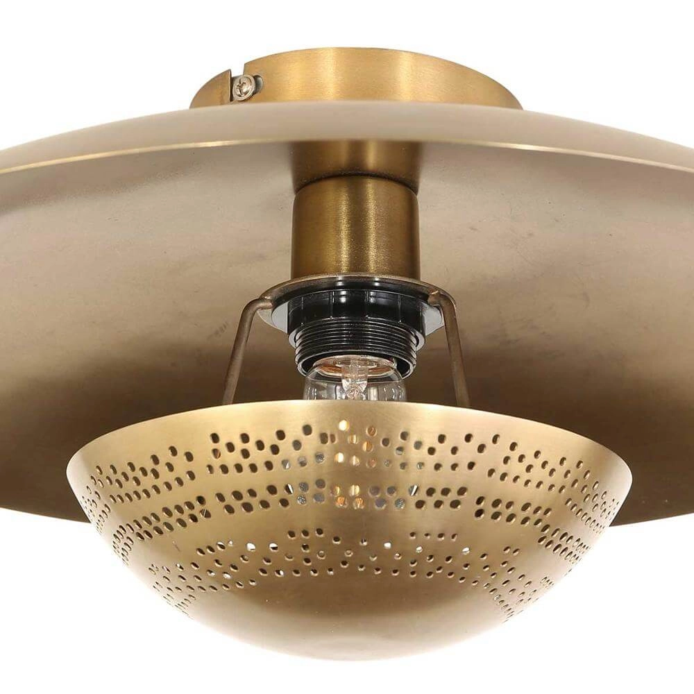 Ronde plafondlamp Brass brons Steinhauer 8712746171662