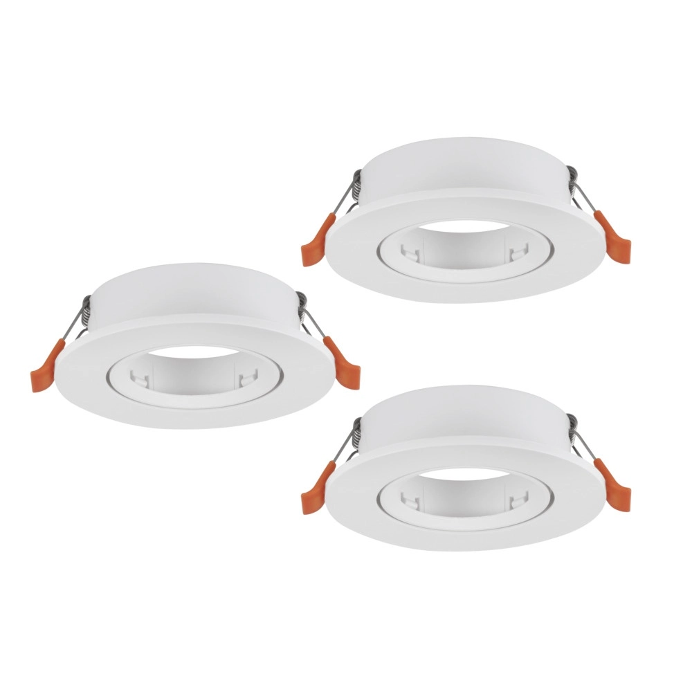 Set van 3 inbouwspots Barranco wit Ø 9cm