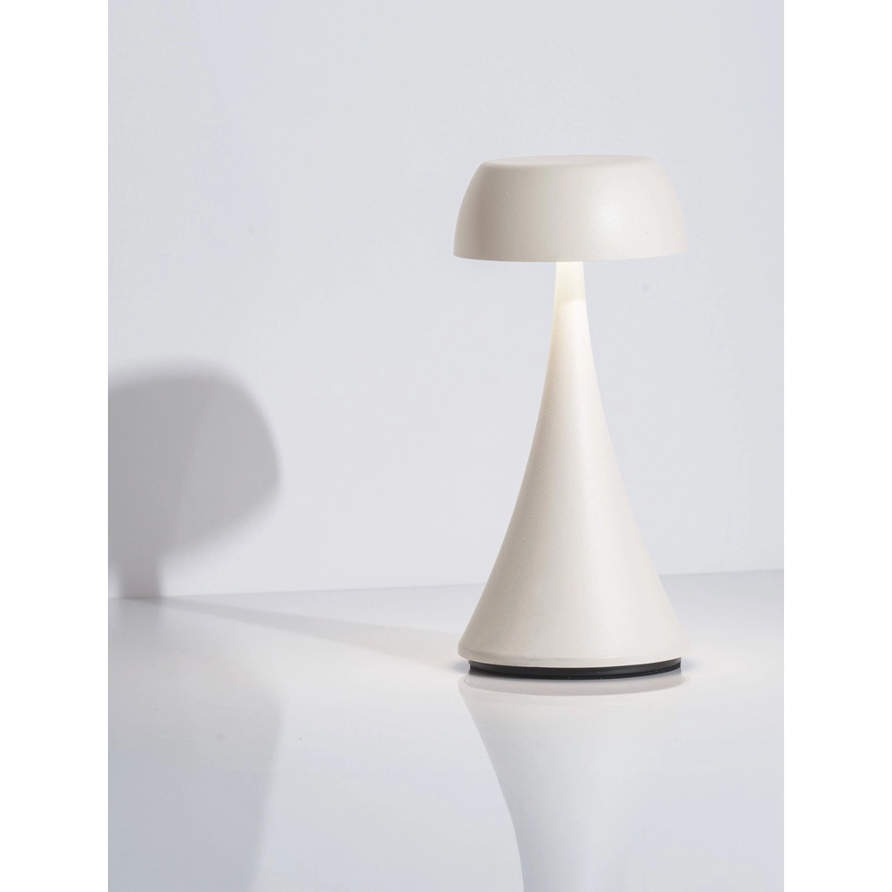 Tafellamp Ycro wit oplaadbaar met USB