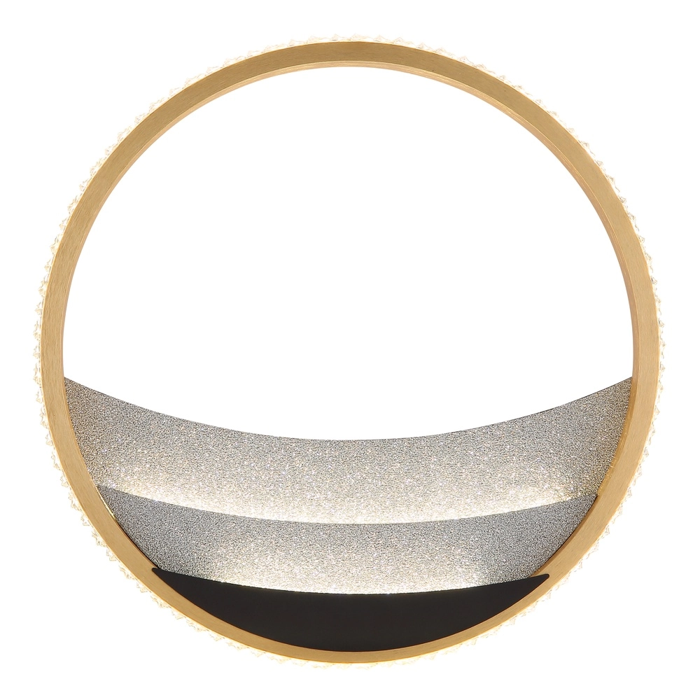 Unieke plafondlamp Constance zwart met goud Ø 29,5cm Globo 9007371569847