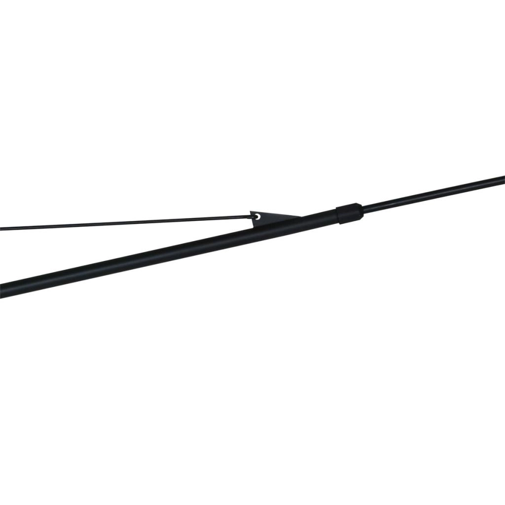 Zwarte wandlamp Vela Lino met crème kap Steinhauer 8712746182491