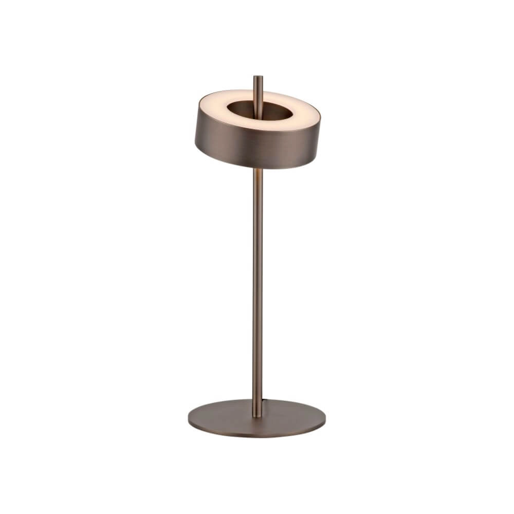 Bruine tafellamp Q-Rotate design Paul Neuhaus 4012248383216