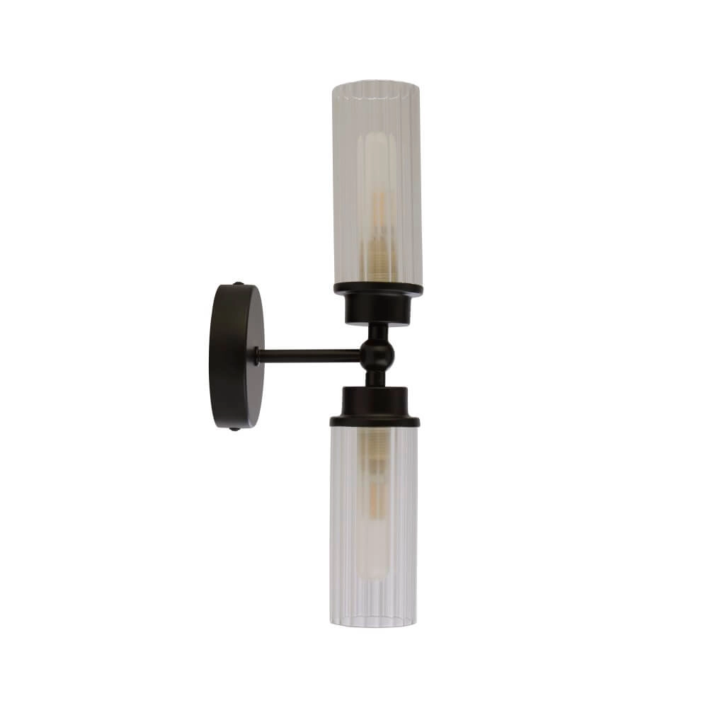 2-lichts wandlamp Imperial zwart Searchlight 5053423271965