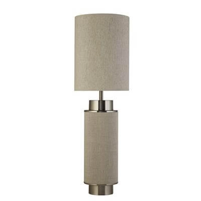 Tafellamp Flask 72cm nikkel met vintage zand Searchlight 5053423187129