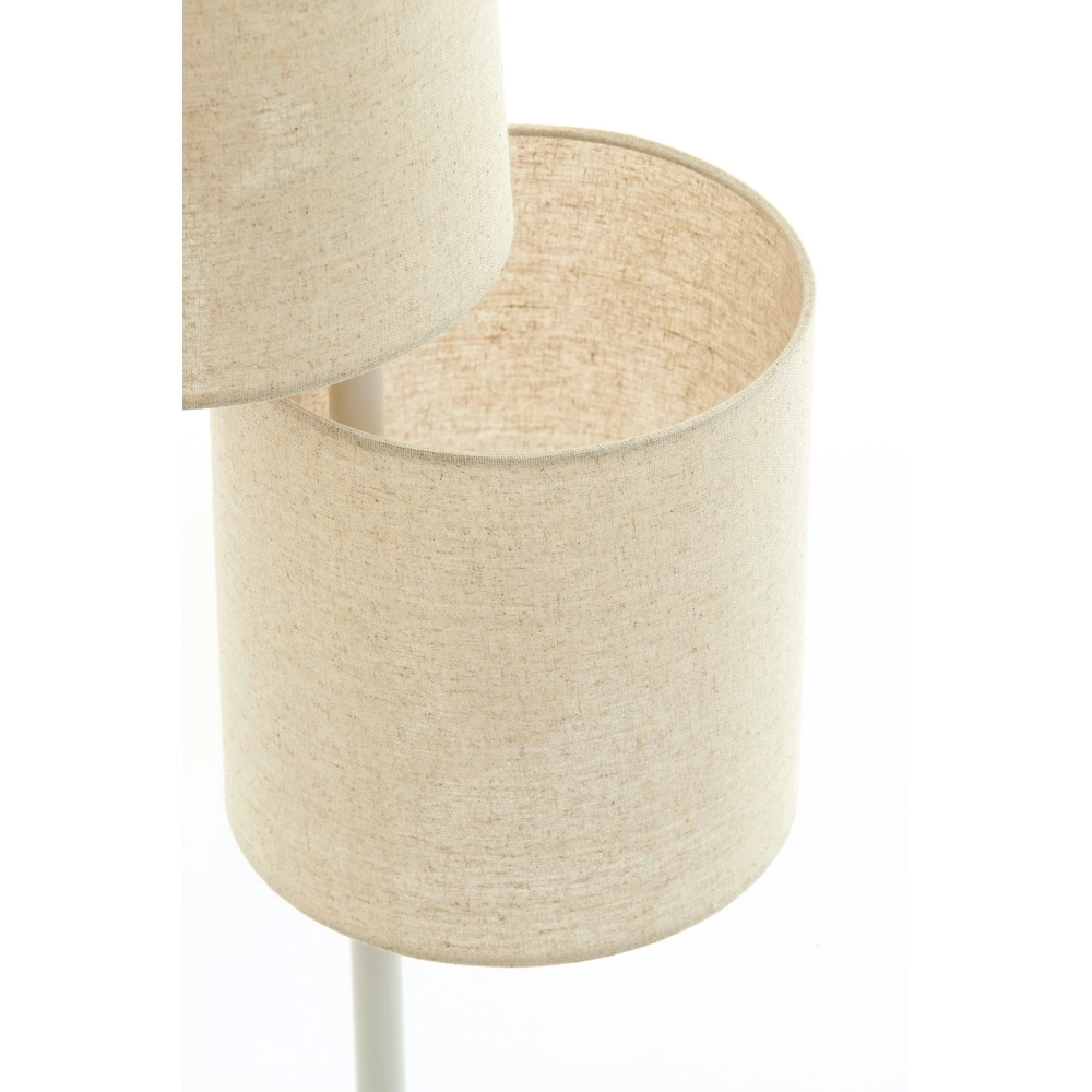 Vloerlamp Benigno met 5 zand kappen Light & Living 8717807761325